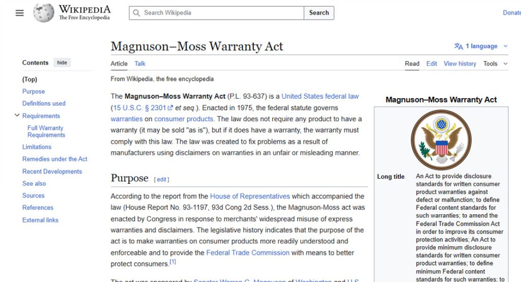 How the Law Protects Your Warranty