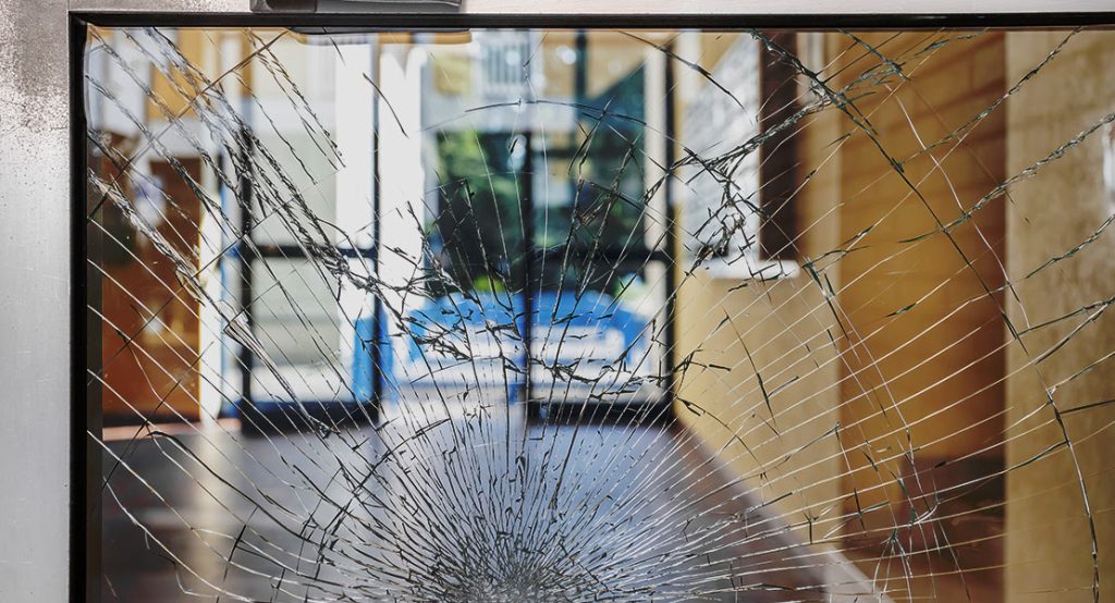 How the Film Holds Broken Glass Together