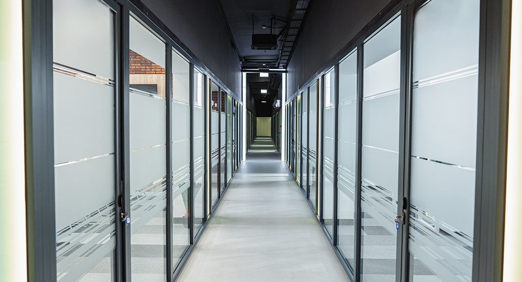 Film Costs Less Than Blinds and Etched Glass
